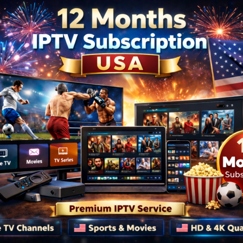 12 Months subscription IPTV