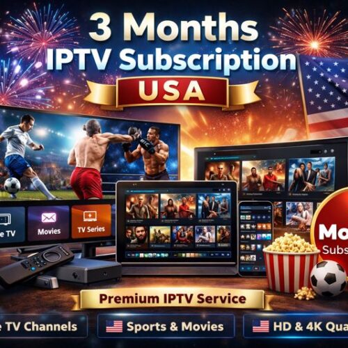 3 Months subscription IPTV