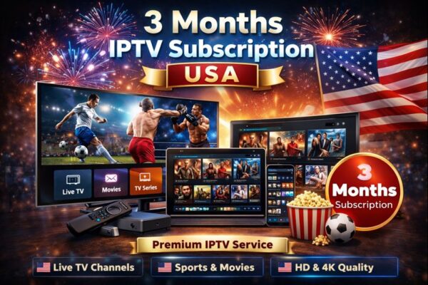 3 Months subscription IPTV