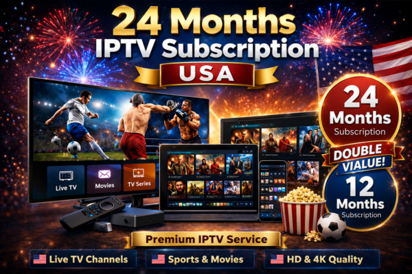 24 Months subscription IPTV
